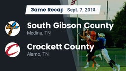 Recap: South Gibson County  vs. Crockett County  2018