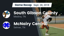Recap: South Gibson County  vs. McNairy Central  2018
