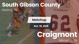 Matchup: South Gibson County vs. Craigmont  2018