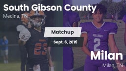 Matchup: South Gibson County vs. Milan  2019