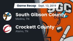 Recap: South Gibson County  vs. Crockett County  2019