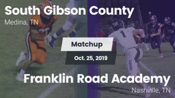 Matchup: South Gibson County vs. Franklin Road Academy 2019