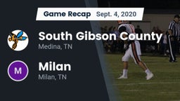 Recap: South Gibson County  vs. Milan  2020