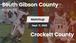 Matchup: South Gibson County vs. Crockett County  2020