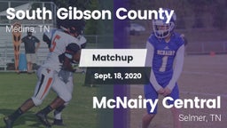 Matchup: South Gibson County vs. McNairy Central  2020