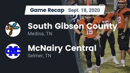 Recap: South Gibson County  vs. McNairy Central  2020