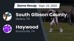 Recap: South Gibson County  vs. Haywood  2020