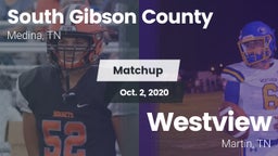 Matchup: South Gibson County vs. Westview  2020