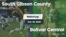 Matchup: South Gibson County vs. Bolivar Central  2020