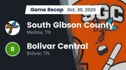 Recap: South Gibson County  vs. Bolivar Central  2020