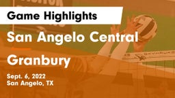 San Angelo Central  vs Granbury  Game Highlights - Sept. 6, 2022