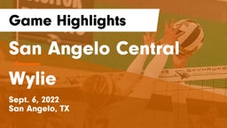 San Angelo Central  vs Wylie  Game Highlights - Sept. 6, 2022