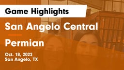 San Angelo Central  vs Permian  Game Highlights - Oct. 18, 2022