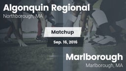 Matchup: Algonquin Regional vs. Marlborough  2016