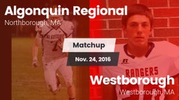 Matchup: Algonquin Regional vs. Westborough  2016