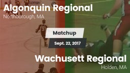 Matchup: Algonquin Regional vs. Wachusett Regional  2017