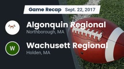Recap: Algonquin Regional  vs. Wachusett Regional  2017