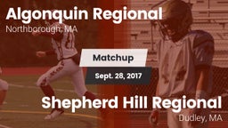 Matchup: Algonquin Regional vs. Shepherd Hill Regional  2017