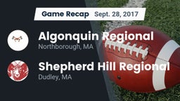 Recap: Algonquin Regional  vs. Shepherd Hill Regional  2017