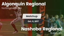 Matchup: Algonquin Regional vs. Nashoba Regional  2017