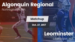 Matchup: Algonquin Regional vs. Leominster  2017