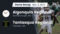 Recap: Algonquin Regional  vs. Tantasqua Regional  2017
