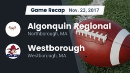 Recap: Algonquin Regional  vs. Westborough  2017