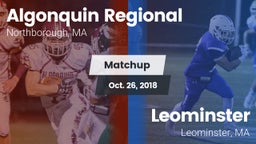 Matchup: Algonquin Regional vs. Leominster  2018