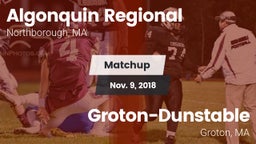 Matchup: Algonquin Regional vs. Groton-Dunstable  2018