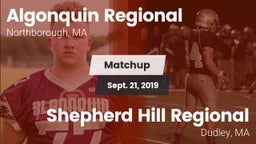 Matchup: Algonquin Regional vs. Shepherd Hill Regional  2019