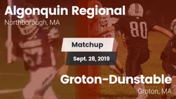 Matchup: Algonquin Regional vs. Groton-Dunstable  2019