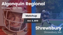 Matchup: Algonquin Regional vs. Shrewsbury  2019