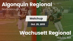 Matchup: Algonquin Regional vs. Wachusett Regional  2019