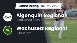 Recap: Algonquin Regional  vs. Wachusett Regional  2019