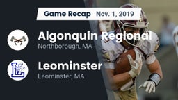 Recap: Algonquin Regional  vs. Leominster  2019