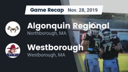 Recap: Algonquin Regional  vs. Westborough  2019