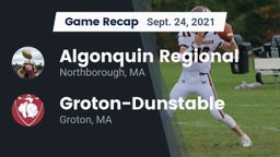Recap: Algonquin Regional  vs. Groton-Dunstable  2021