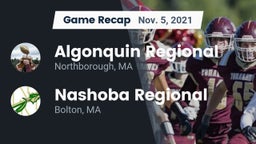 Recap: Algonquin Regional  vs. Nashoba Regional  2021