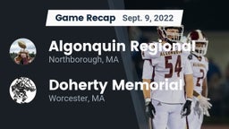 Recap: Algonquin Regional  vs. Doherty Memorial  2022