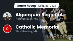 Recap: Algonquin Regional  vs. Catholic Memorial  2022
