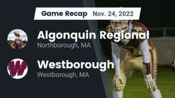 Recap: Algonquin Regional  vs. Westborough  2022