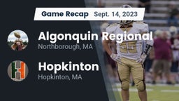 Recap: Algonquin Regional  vs. Hopkinton  2023