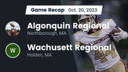 Recap: Algonquin Regional  vs. Wachusett Regional  2023