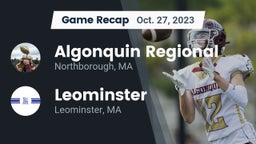 Recap: Algonquin Regional  vs. Leominster  2023