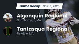 Recap: Algonquin Regional  vs. Tantasqua Regional  2023