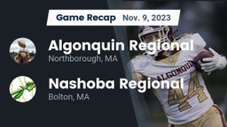 Recap: Algonquin Regional  vs. Nashoba Regional  2023