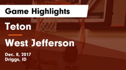 Teton  vs West Jefferson Game Highlights - Dec. 8, 2017