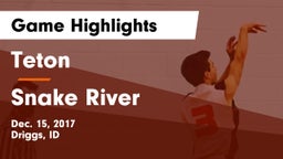 Teton  vs Snake River Game Highlights - Dec. 15, 2017