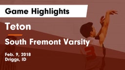 Teton  vs South Fremont Varsity  Game Highlights - Feb. 9, 2018