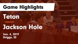 Teton  vs Jackson Hole  Game Highlights - Jan. 4, 2019